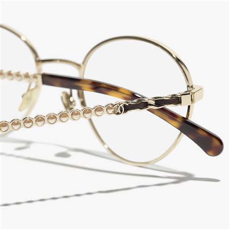 CHANEL Eyeglasses: Round Eyeglasses, metal — 